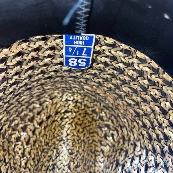 RIO GRANDE Men Size 58 (7 1/4) San Francisco Hat Co Hard Straw Cowboy  Hat‌‌‌‌‌ - Picture 13 of 13